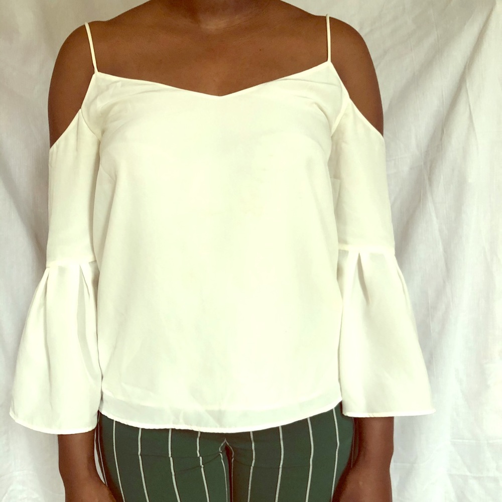 H&M Off White Blouse Sz 4